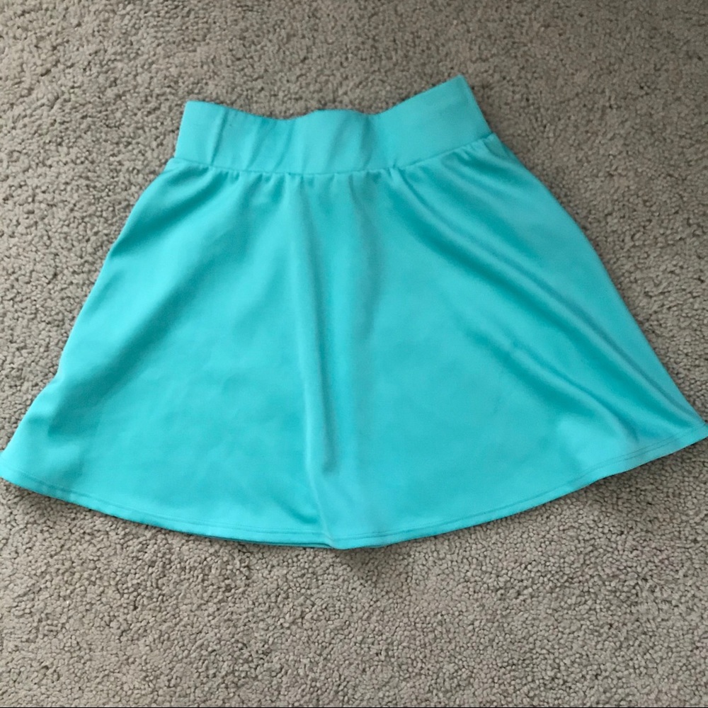 NWOT Aqua Blue Skirt